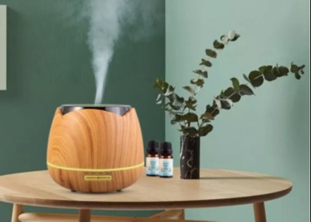 400ml ξύλινη σιταριού aromatherapy μηχανών μηχανή ουσιαστικού πετρελαίου λαμπτήρων ατμόσφαιρας υγραντών πολυσύνθετη aromatherapy